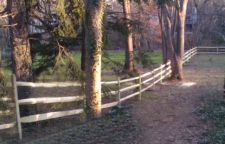 Wooden Ranch Style Fence